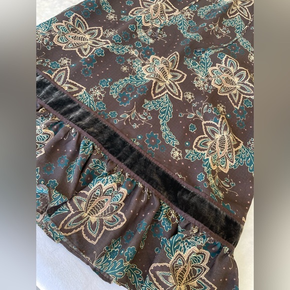 LOFT brown floral peasant dress - Picture 10 of 10